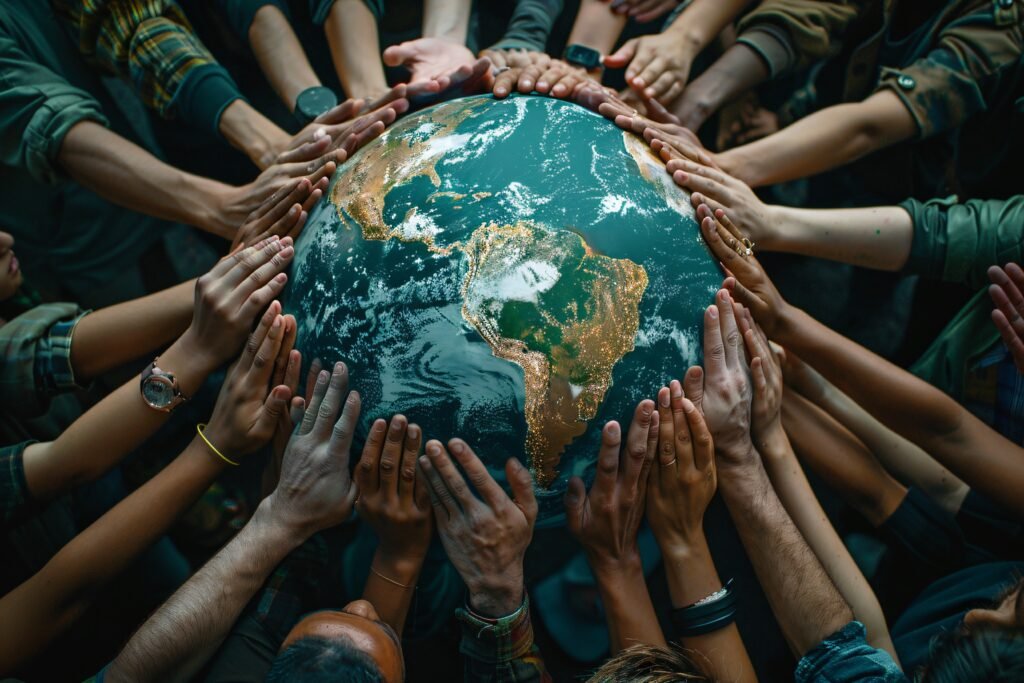 people celebrating world population day